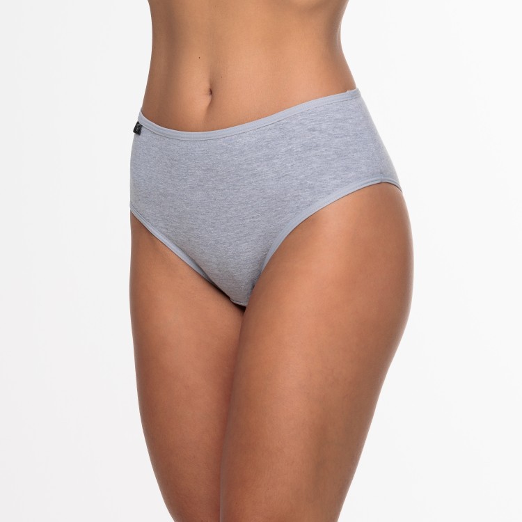 Calcinha Cinza Em Algodão Egípcio