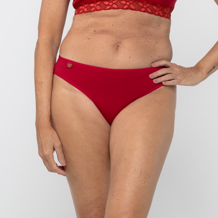 Tanga Básica Rubi em Algodão Egípcio