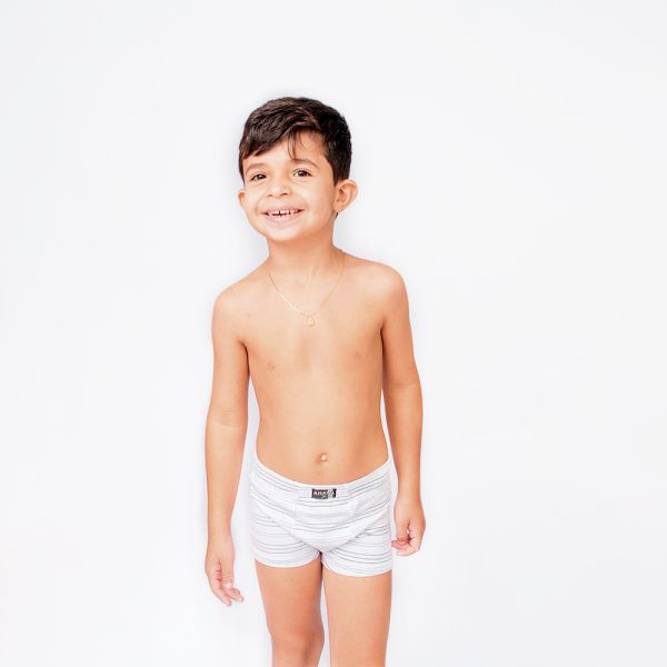 Cueca boxer Algodão Egípcio infantil