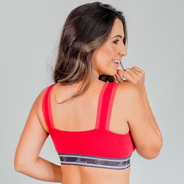 Top Duplo em Algodão Egípcio com Elástico Personalizado Rubi