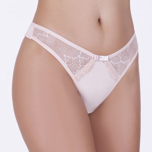 Fio Duplo Rendada Nude em Algodão Egípcio