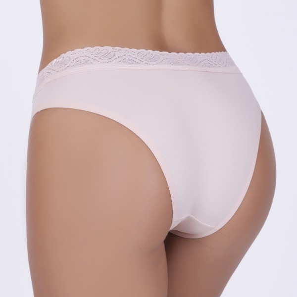 Tanga Renda na Cintura em Algodão Egípcio