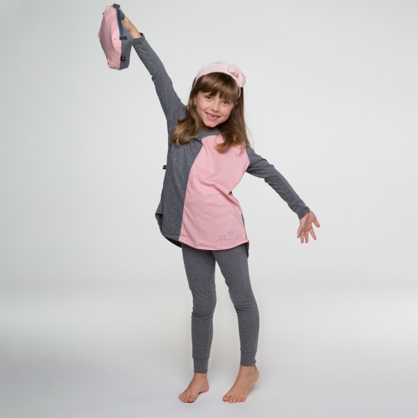 PIJAMA INFANTIL BICOLOR  EM ALGODÃO