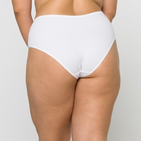 Calçola Plus Size Senhora Em Algodão Egípcio Branco