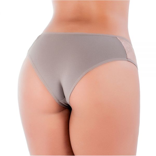 Tangão Lateral Renda Forrada Areia em Algodão Egípcio